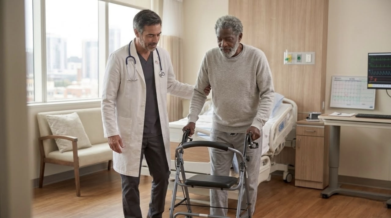 Healthcare professionals collaborating in a clinical setting